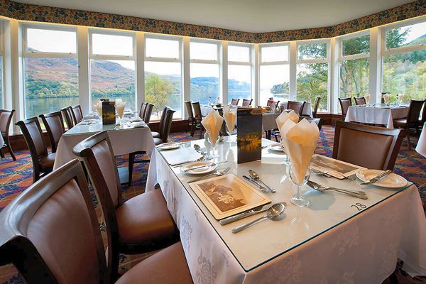 Enjoy breakfast while looking out over Loch Long at the Ardgartan Hotel dining room
