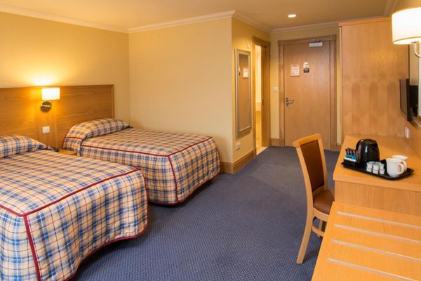 Standard twin room with ensuite facilities at the 
                            Ardgartan Hotel