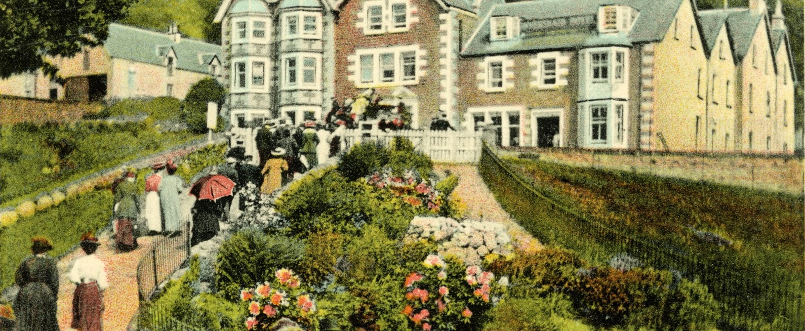 The photograph dates from the 1860’s pictured is Inversnaid Hotel