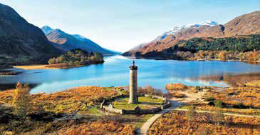 Moving tribute to those who died fighting for the Jacobite cause the glenfinnan Monument is worth a visit